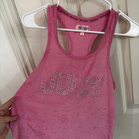 Juicy Couture 90s Terry cloth towel material Tank top - Picture 1 of 6